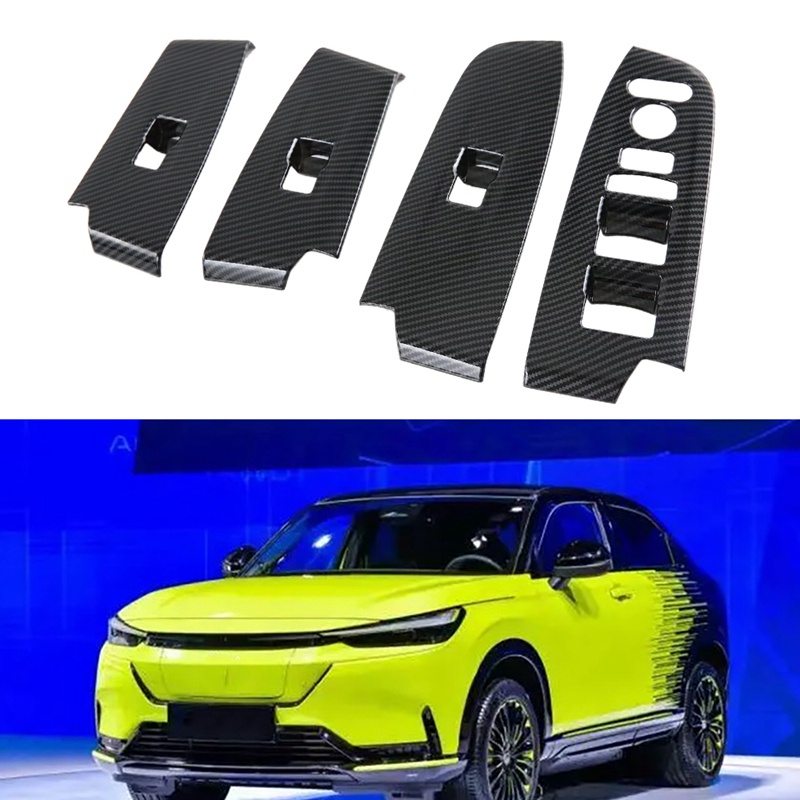 Khung Viền Công Tắc Nâng Cửa Kính Xe Hơi Bằng ABS Sợi Carbon Cho Honda E: Ns1 ENS1 2022