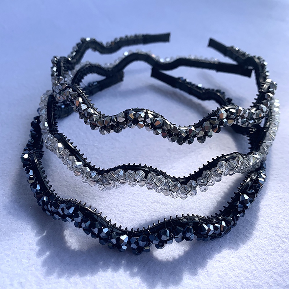 Băng đô cài tóc đính pha lê nhân tạo hình hoa nhiều màu sang trọng thời trang cho nữ