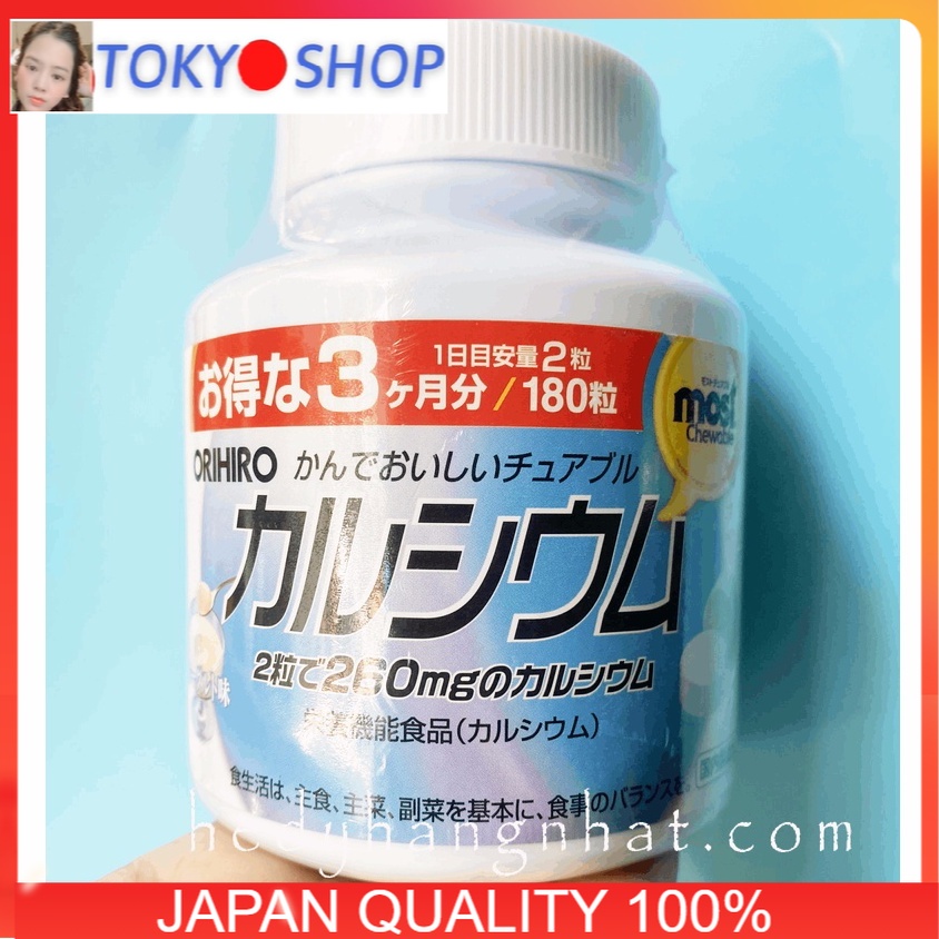 Kẹo nhai bổ sung Canxi vị sữa chua MOST Orihiro 180 viên NEW 2022