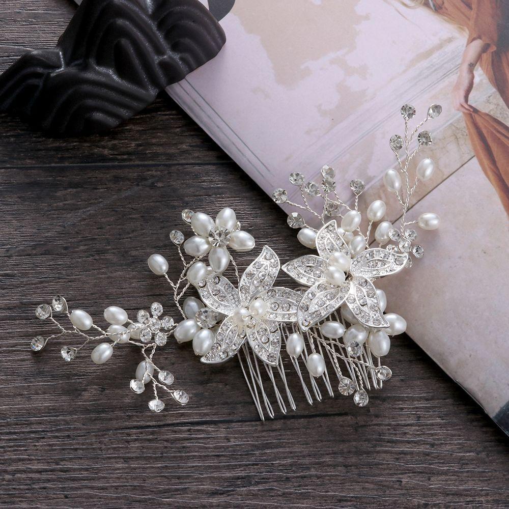 MAXG Cài Tóc Hình Vương Miện Đính Đá Thời Trang Cho Cô Dâu