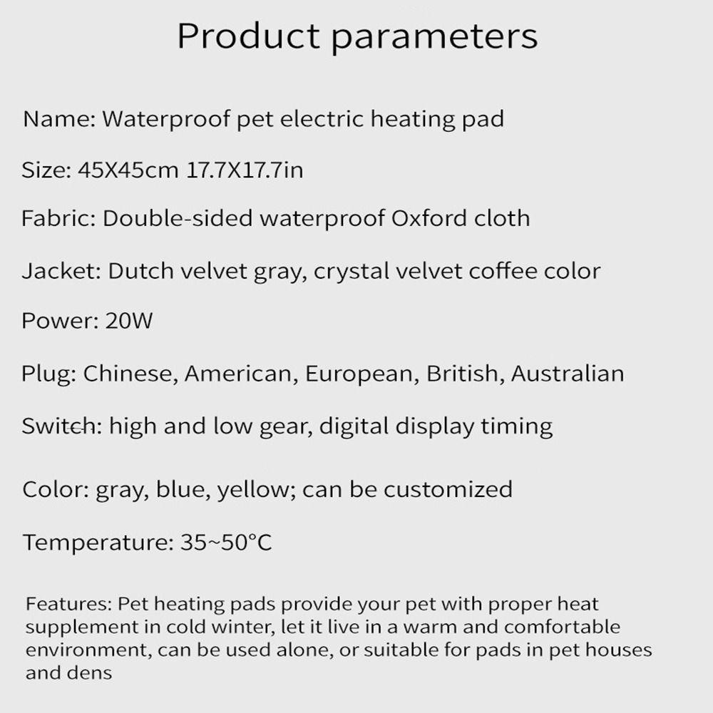 Đệm SưởI ẤM BằNg ĐiệN ChốNg NướC 110V Cho Thú Cưng