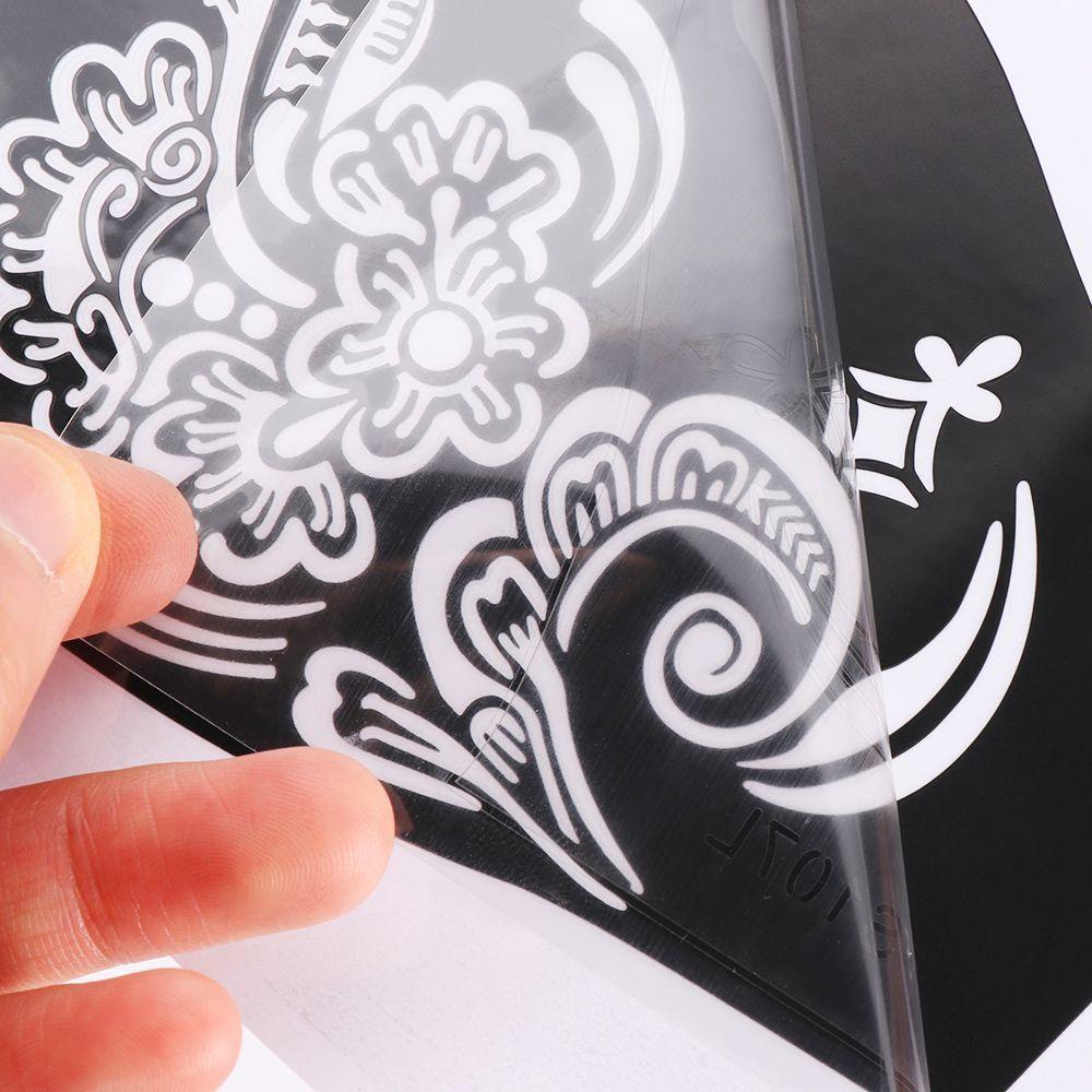 Khuôn Hình Xăm Tạm Thời Họa Tiết Hoa Ấn Độ Sáng Tạo
