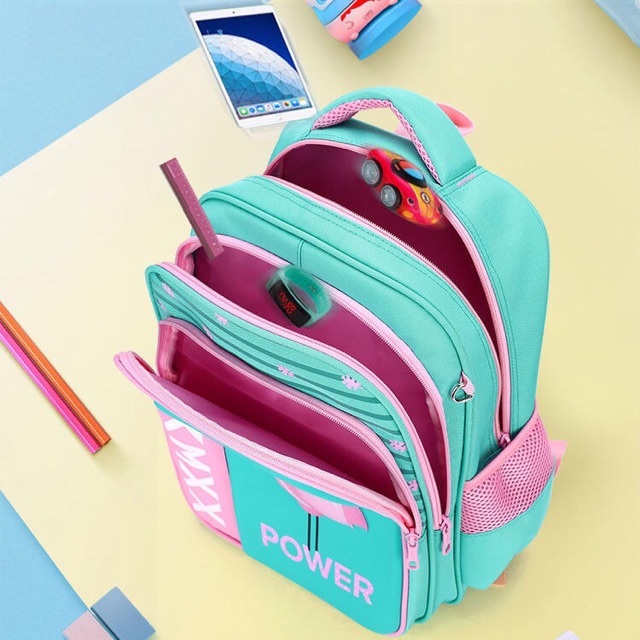 Balo kéo mẫu bé gái 22 kèm quà tặng bình nước+ bọc cặp+ hộp bút