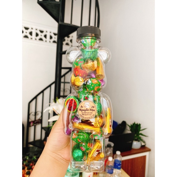 Kẹo Chai Gấu BearBrick Các Loại Chai 500ml