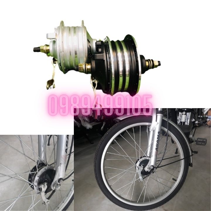 Đùm trước xe đạp điện bánh căm 20 - 22