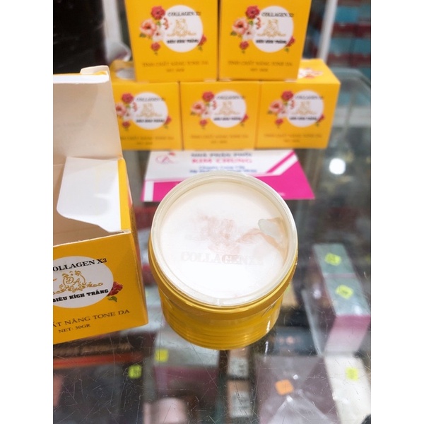 Kem kích trắng x3 collagen vàng