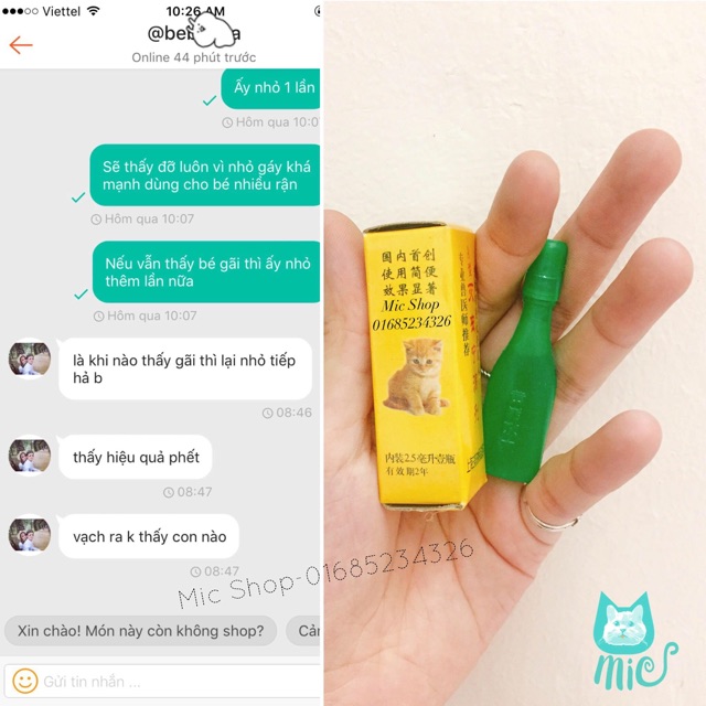 Nhỏ gáy trị ve rận chó mèo, bọ chét