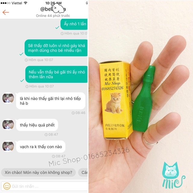 Nhỏ gáy trị ve rận chó mèo