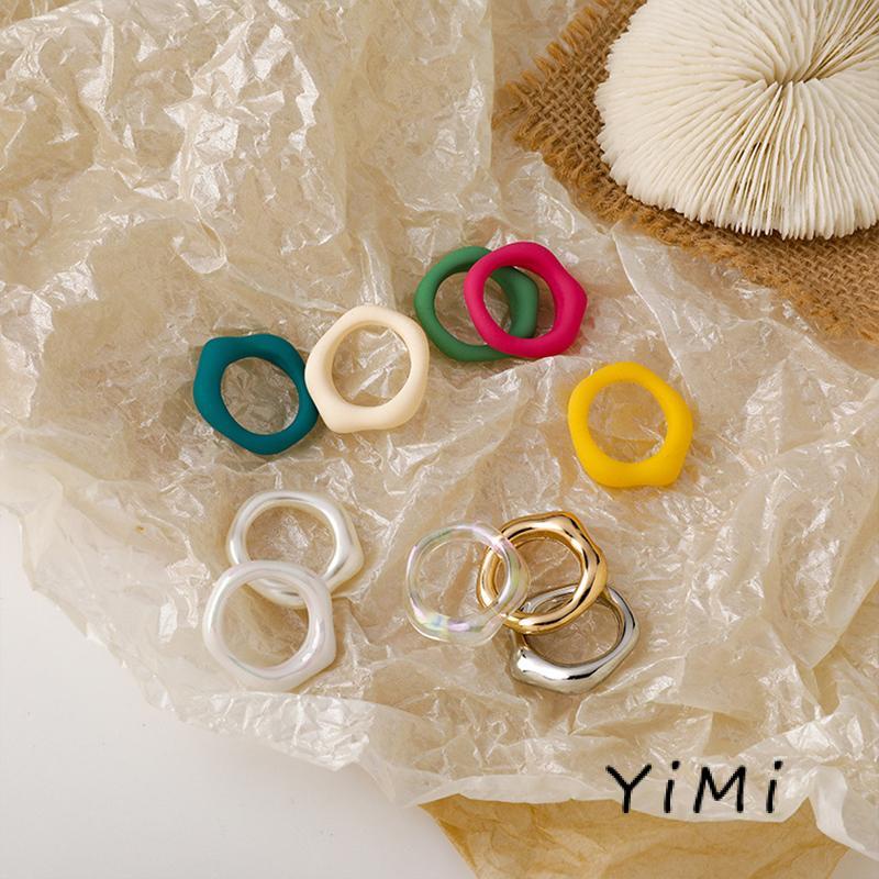 【Yimi.Vn】 Nhẫn acrylic polygon Đa Năng Kết Cấu Đơn Giản Và Đa Năng