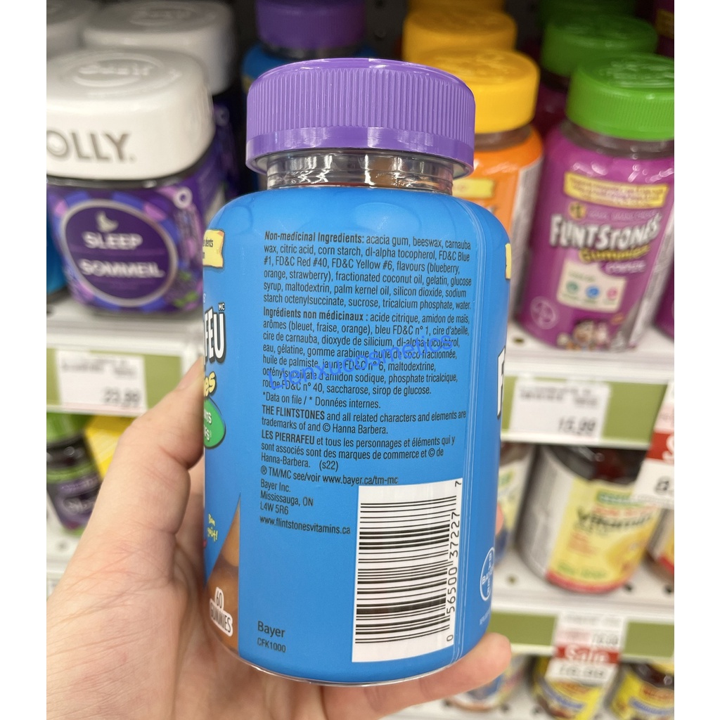 Vitamin tổng hợp cho trẻ từ 3 tuổi Flintstones Mỹ 60 viên; HSD 2024