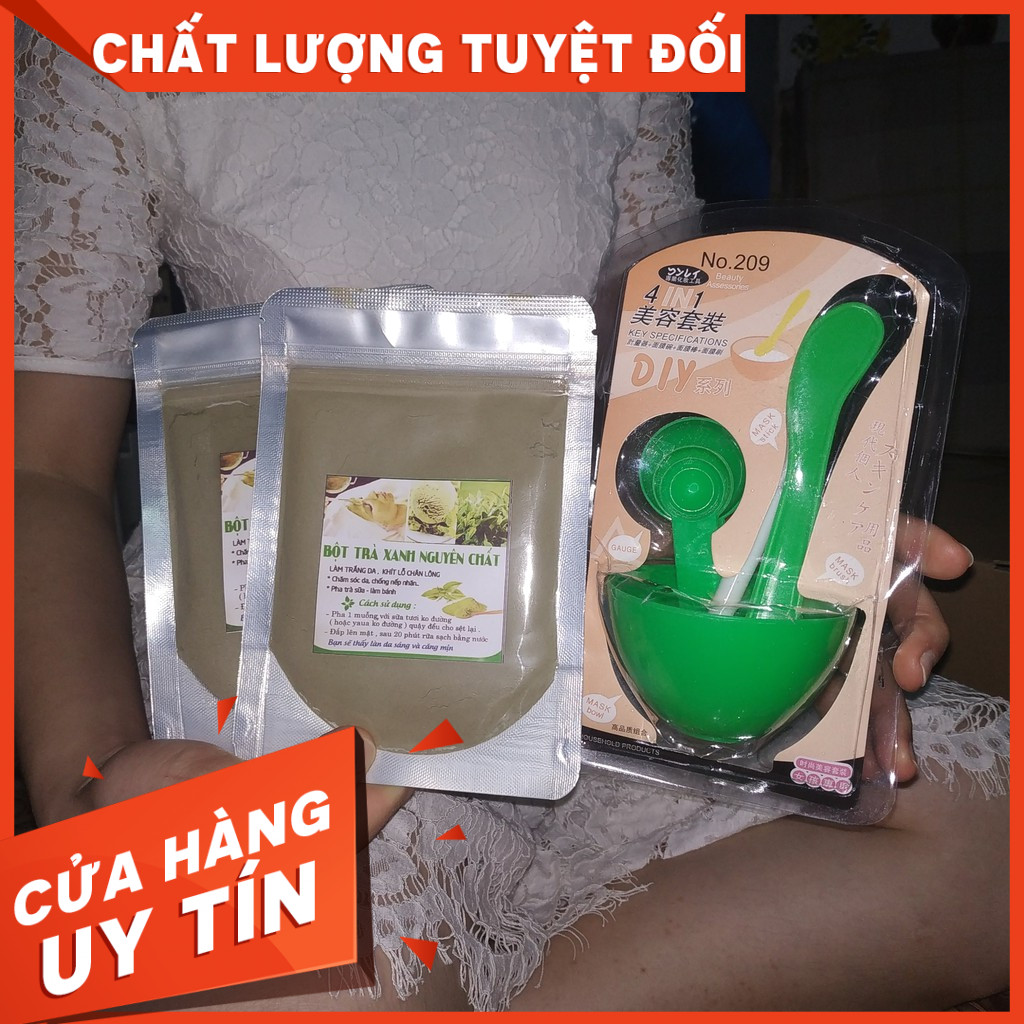 [botmatdaklak] Bộ Chén Cọ Trộn Đắp Mặt Nạ - Bột Thiên Nhiên