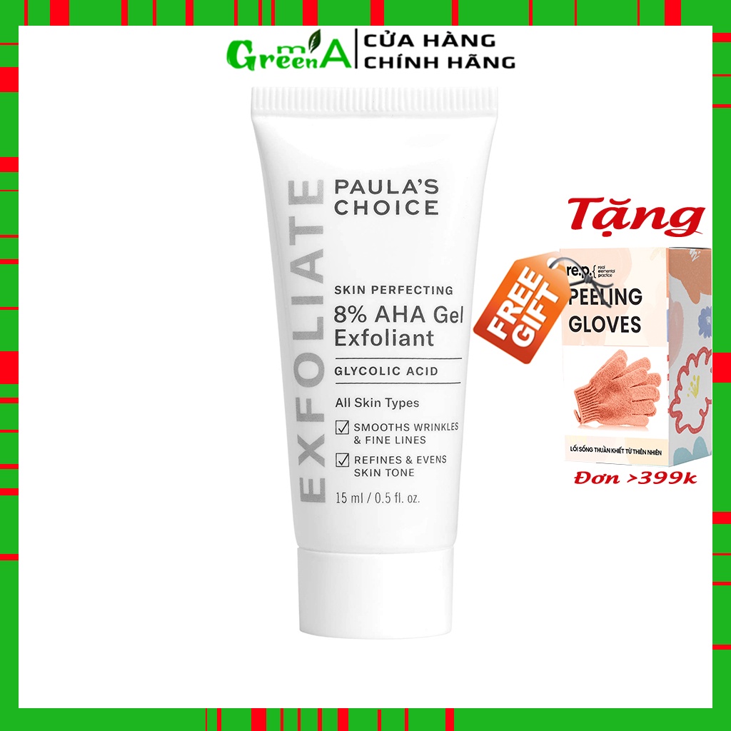 Gel Loại Bỏ Tế Bào Chết Paula Choice Làm Mềm Và Sáng Mịn Da Paula's Choice Skin Perpecting 8% AHA Gel Exfoliant 15ml