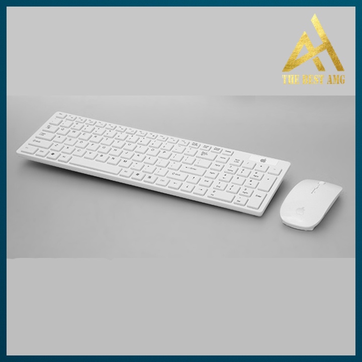 Bộ Bàn Phím Và Chuột Không Dây Lớn Keyboard Mouse Wireless Máy Tính PC Laptop Bluetooth