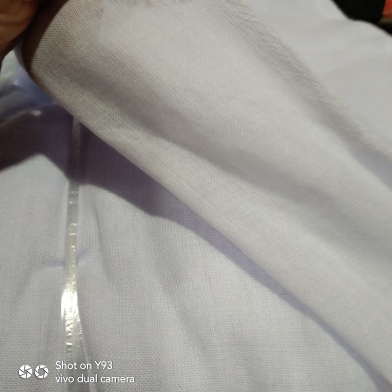 Vải phin thường màu trắng