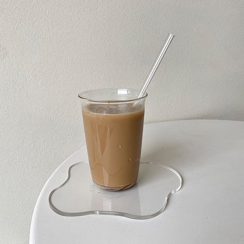 Tấm Lót Cốc Nước/ Cốc Nước Bằng Acrylic Mặt Gương Cách Nhiệt Đơn Giản Trang Trí Nhà Cửa/Quán Cà Phê