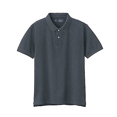 MUJI ÁO POLO VẢI PIQUE WASHED