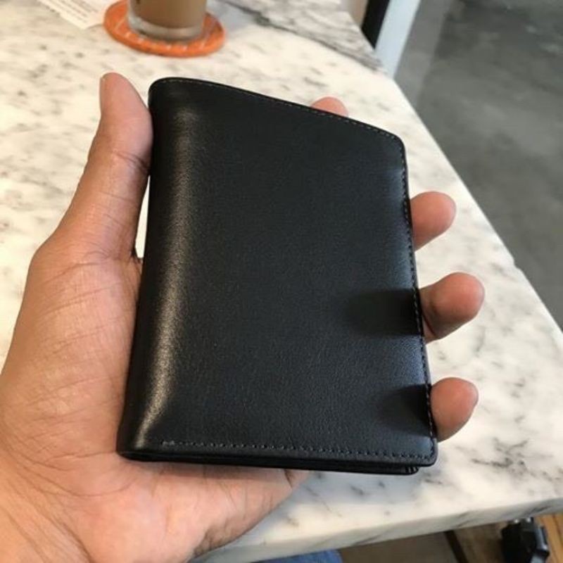 Ví nam da nappa cao cấp khắc tên theo yêu cầu phong cách thời trang công sở có dây kéo  BH 12 tháng