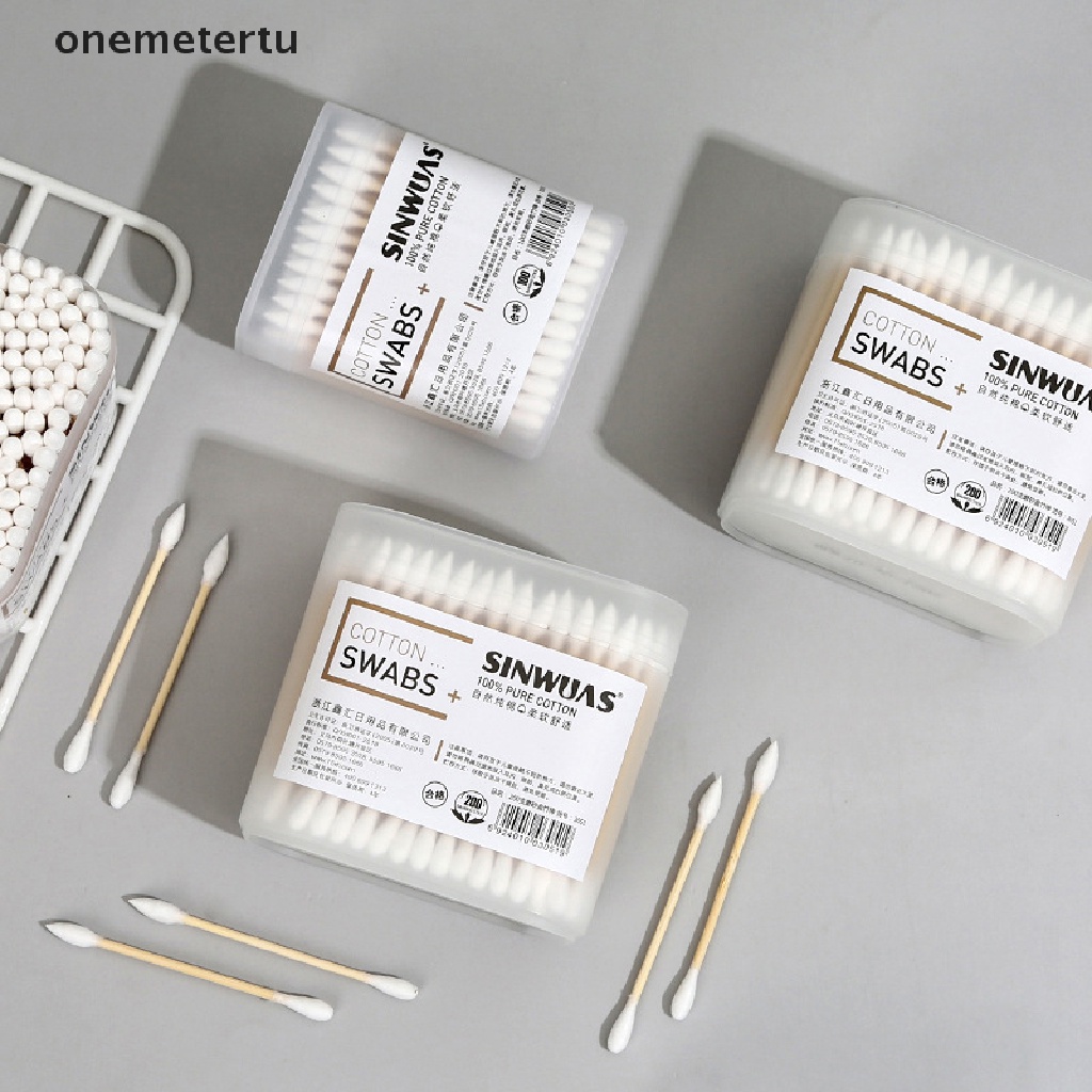 Set 100 / 200 Bông Hai Đầu Sử Dụng Một Lần Tiện Lợi