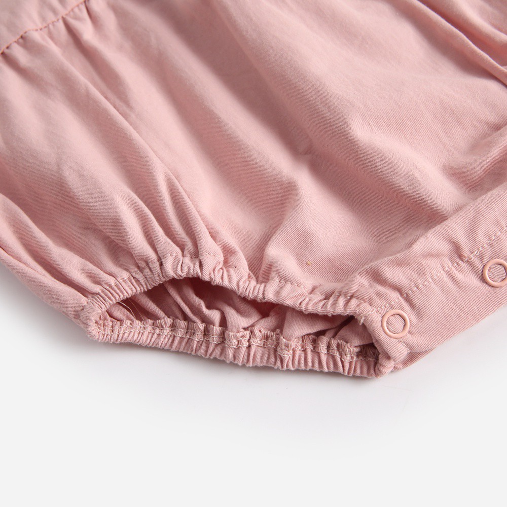 Áo Liền Thân Sanlutoz Bằng Cotton Tay Dài Dành Cho Bé Gái Sơ Sinh