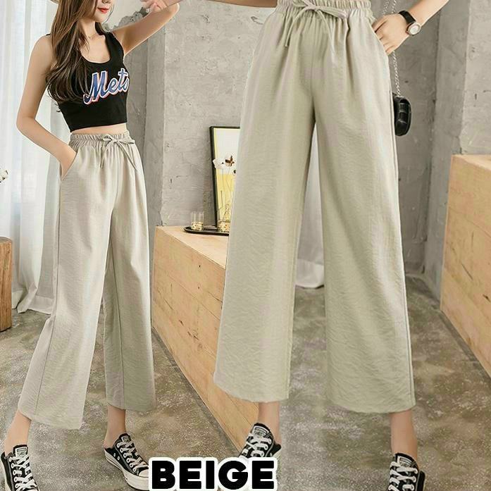 Quần Nữ Ống Suông Chất Đũi Mát 3 Màu Có Dây Rút Eo Form Rộng Mặc Đẹp Phù Hợp Mọi Nơi NEW UNISEX