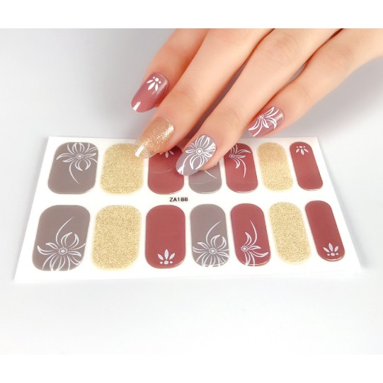 Set 14 Miếng Dán Trang Trí Móng Tay Hình Dễ Thương Chống Thấm Nước