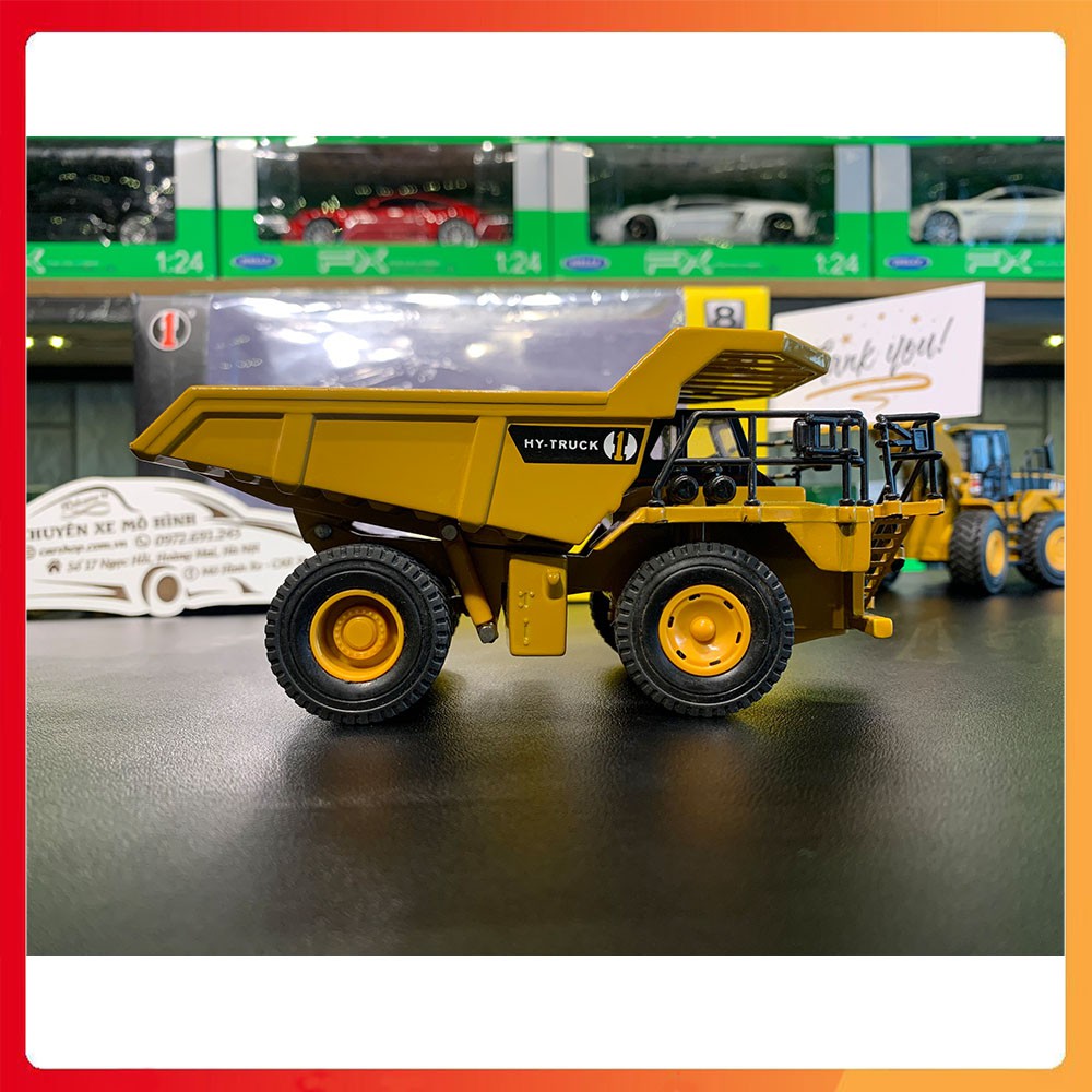 Mô hình xe siêu trường siêu trọng HY TRUCK tỉ lệ 1:50 bằng kim loại cao cấp, chắn chắn