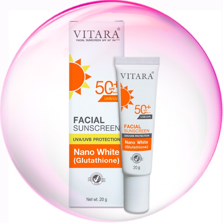 Kem chống nắng làm trắng da VITARA Thái Lan - FACIAL SUNSCREEN SPF50 + PA ++++ 25g