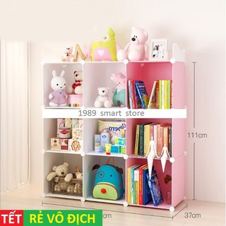 [ĐỘC ĐÁO] - TỦ NHỰA LẮP GHÉP ĐA NĂNG ĐỂ ĐỒ TIỆN DỤNG CHO MẸ VÀ BÉ 9 Ô PHỐI MÀU SIÊU ĐẸP