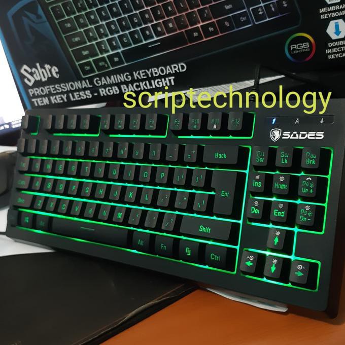 Bàn Phím Chơi Game Sades Saber Rgb Tkl 0512