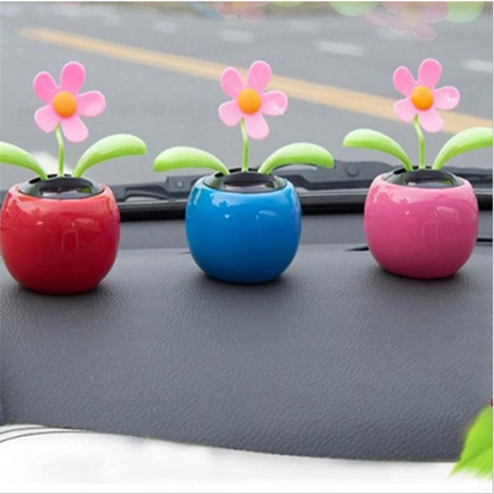 Đồ chơi trang trí xe hơi chạy bằng năng lượng mặt trời nhiều màu sắc