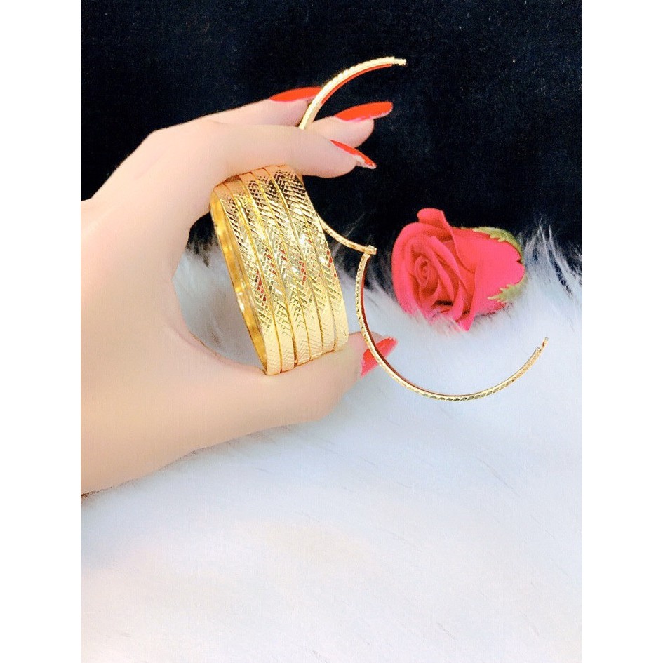 Bộ Vòng XiMen Gồm 07 Chiếc Mạ Vàng Mẫu 130.03.03(3) - Tặng kèm hộp - Bao đổi trả trong 07 ngày - Hàng y như hình chụ