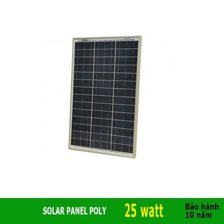 Tấm pin năng lượng mặt trời 25w poly - pin mat troi