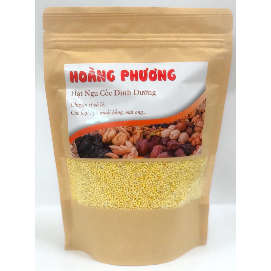 Hạt Kê Nếp Vàng Đã Tách Vỏ Cho Bé Ăn Dặm Bao Dẻo Nấu Bánh Kê Chè Kê Cháo Kê 500G Đặc Sản Nghệ An