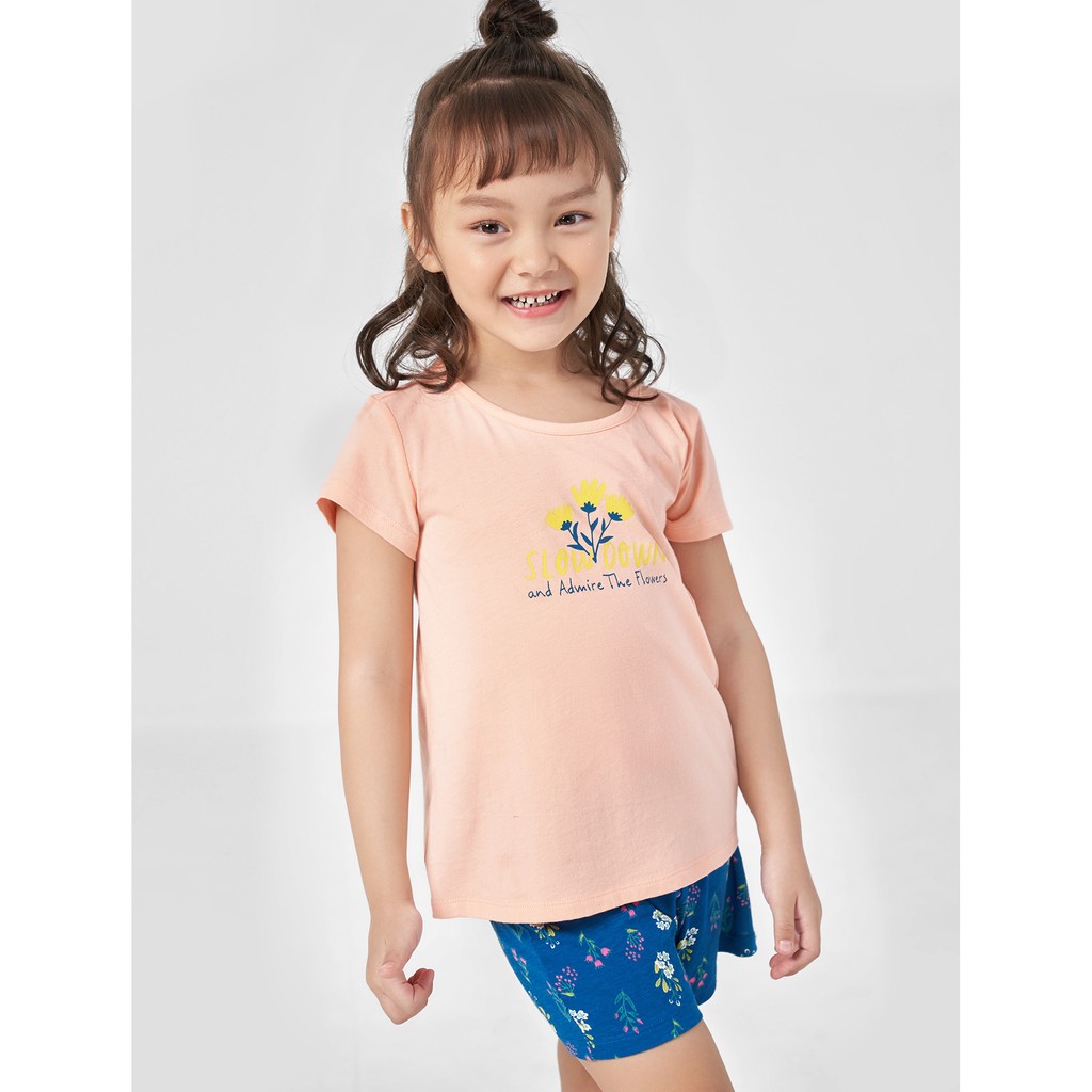 Bộ quần áo mặc nhà cho bé gái 1LS20S003 Canifa