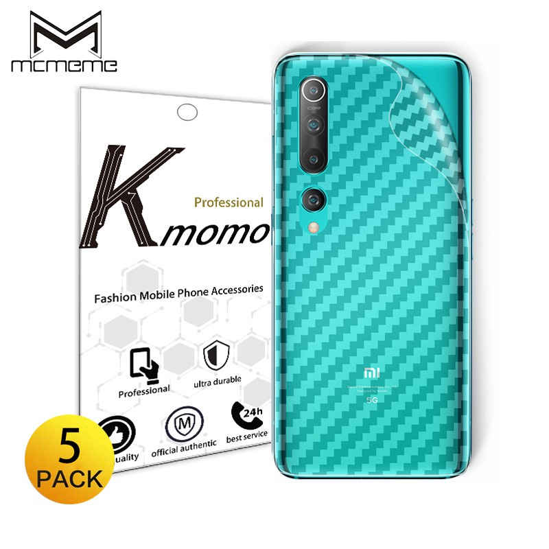 3D Miếng dán sợi cacbon bảo vệ mặt lưng cho Xiaomi Mi 13 Lite 13 Ultra 12T 12 12X Civi 11 Lite 11T Note 10 Pro CACBON