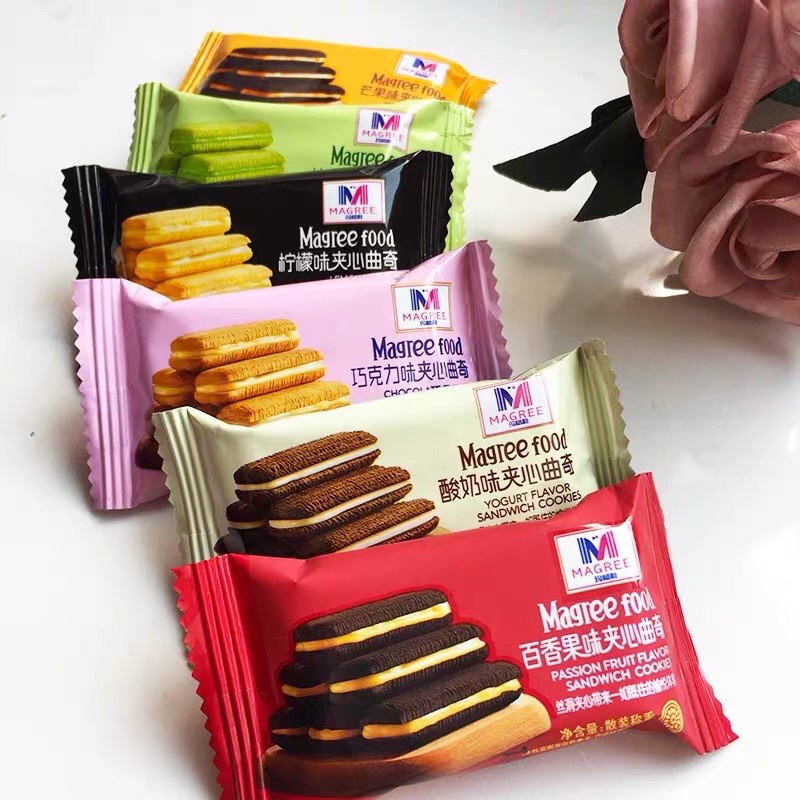 Bánh Quy Xốp Kẹp Kem Magree Food 6 vị