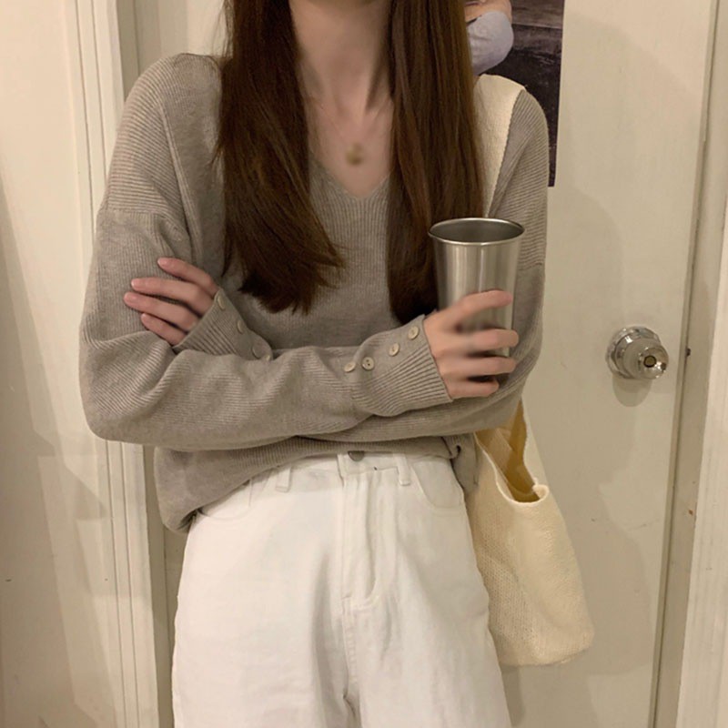 Áo sweater dạng rộng duyên dáng dành cho phái đẹp