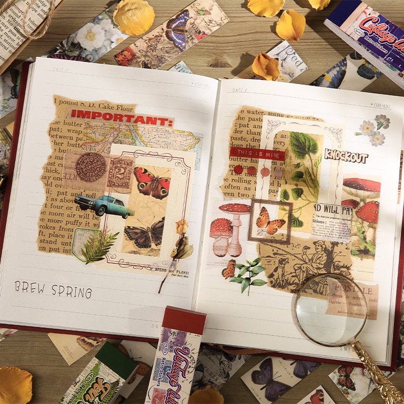 50 Miếng Dán Đánh Dấu Sách Hình Chữ Nhật Đẹp Mắt