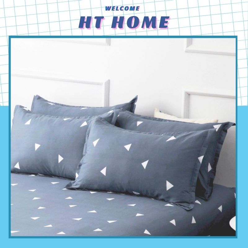 Vỏ gối nằm cotton tam giác ghi đôi vỏ gối nằm cotton đơn giản 45x65 thiết kế mềm mịn (1 chiếc) | BigBuy360 - bigbuy360.vn