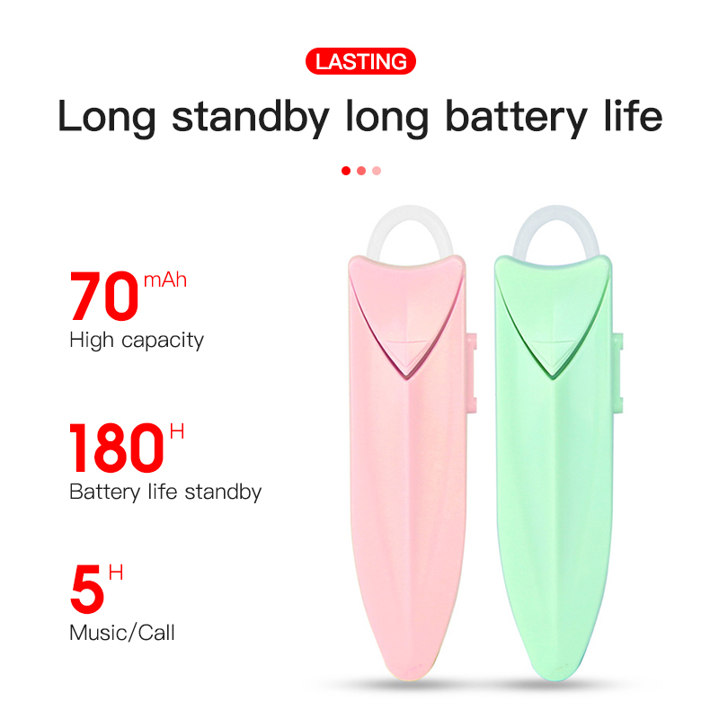 KUULAA Macaron Wireless Single Ear 5.0 Bluetooth Headset