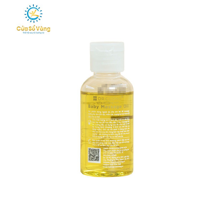 Dầu Massage Baby Oil Cửa Sổ Vàng Sản Phẩm Độc Quyền 50ml - 200ml