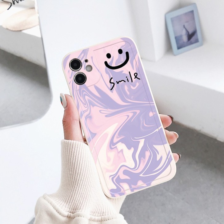 Ốp lưng iphone viền nổi bóng vân đá smile 6plus/6s/6splus/7/7plus/8/8plus/x/xr/xs/11/12/pro/max/promax -Awifi Q4-2 | BigBuy360 - bigbuy360.vn