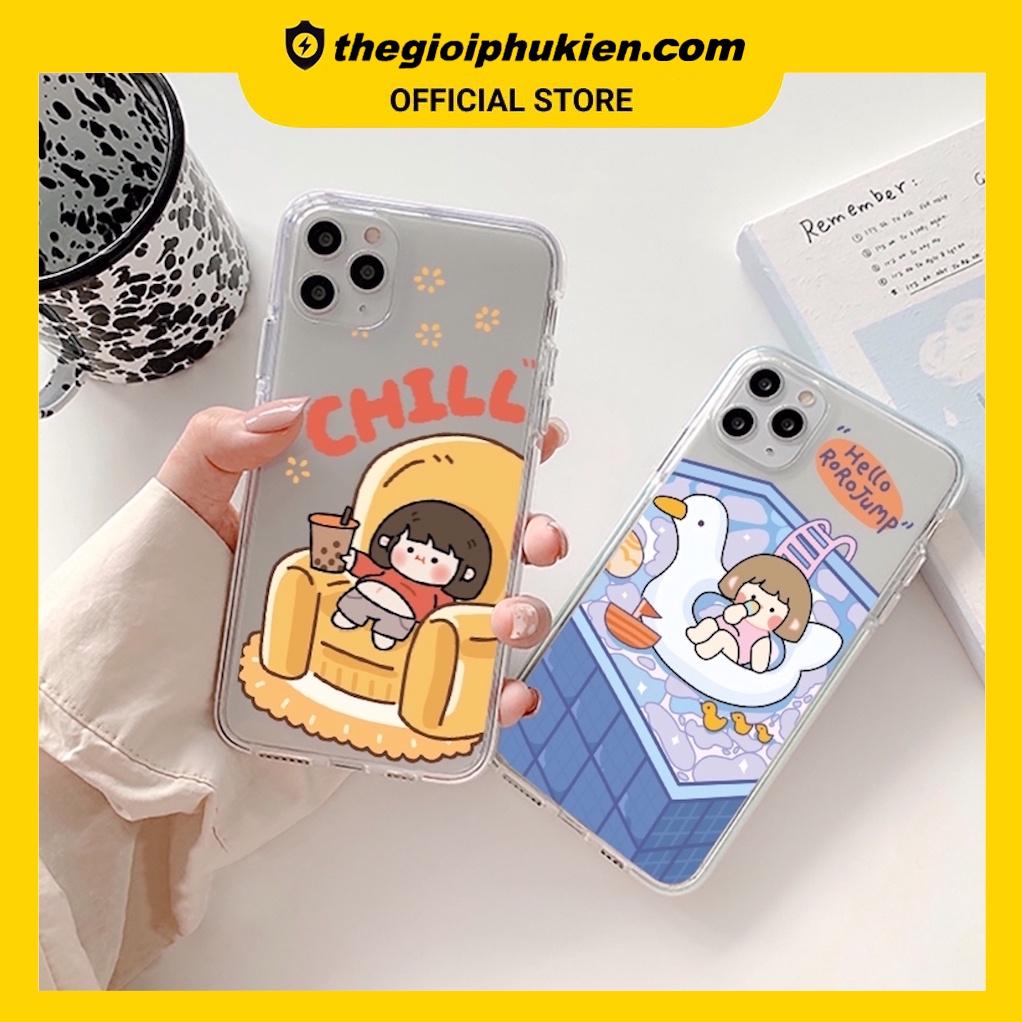 Ốp lưng iphone silicon dẻo trong roro pooh dành cho iphone 6 đến 14promax - t40