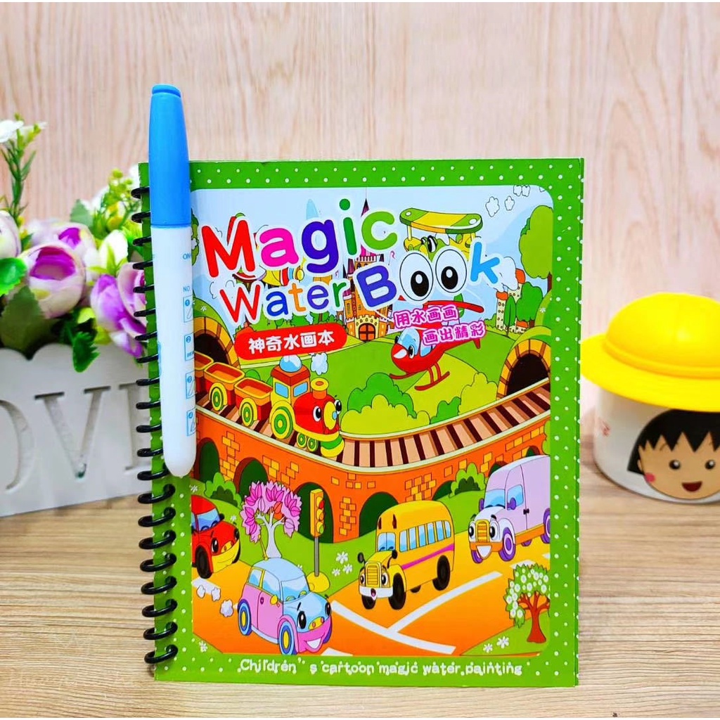 Tập tranh tô màu MA Thuật TỰ XÓA cho bé (8 trag/q)