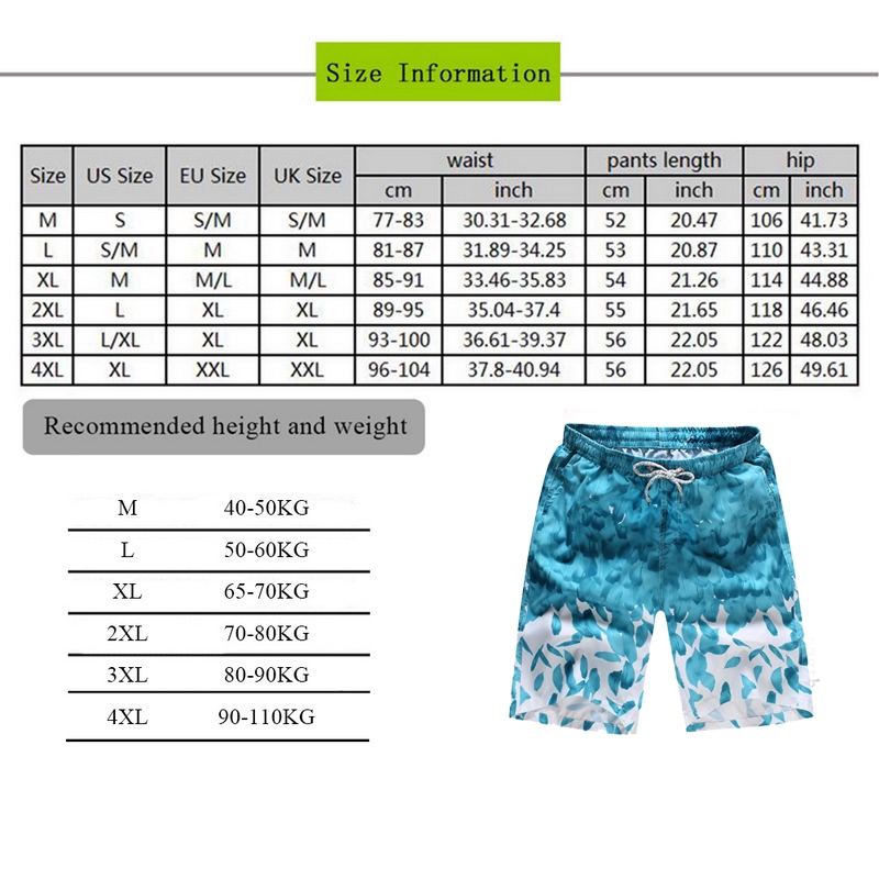 Quần đùi nam đi biển thoải mái phong cách mùa hè