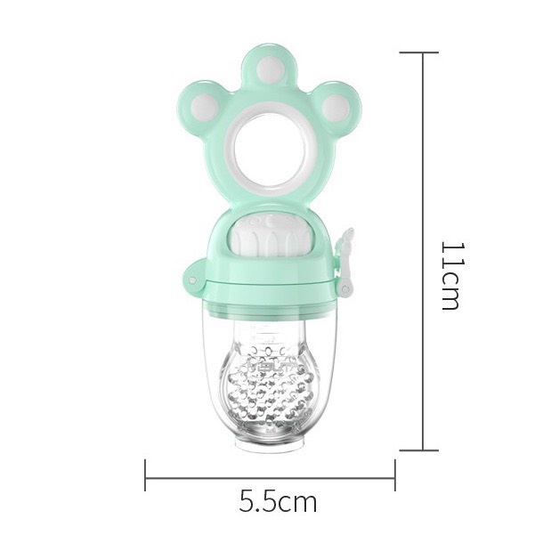 Túi nhai ăn dặm cho bé Misuta nhiều màu cao cấp 1 set 3 núm 3 size Bunakids AD34