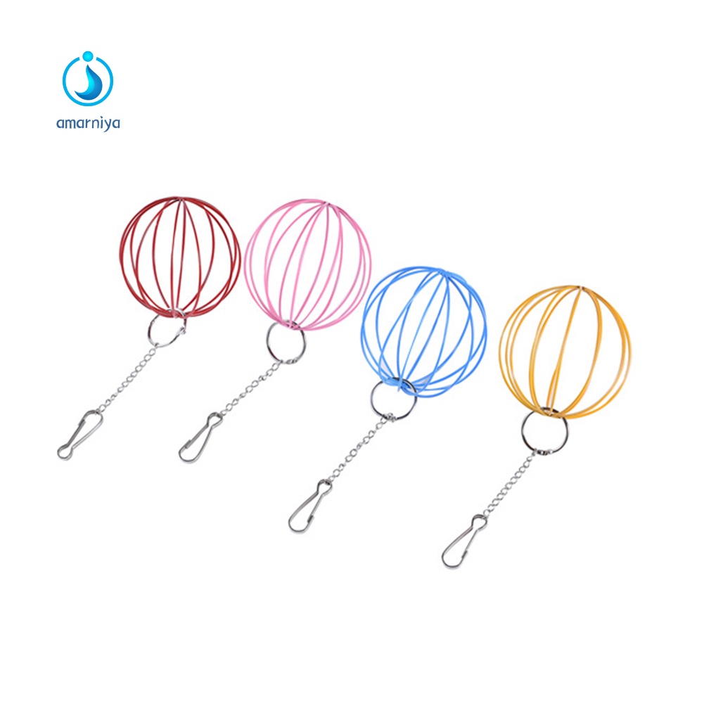 Quả bóng có dây treo kích thước 8.5cm đựng thức ăn/ làm đồ chơi cho thỏ/ chuột hamster/ chuột lang