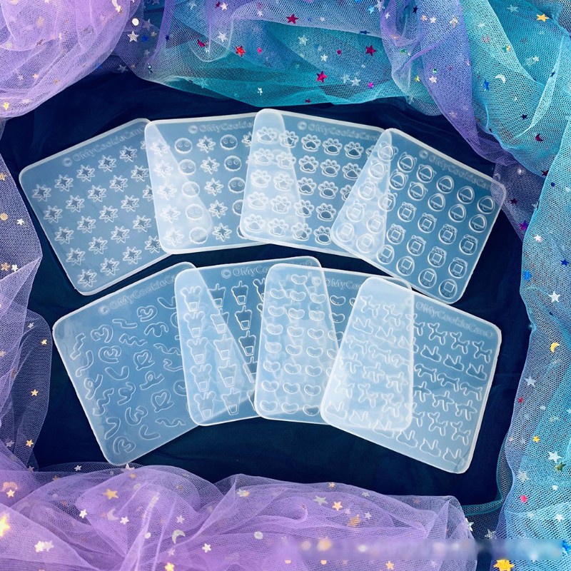 Khuôn Silicon Trong Suốt 30 Ô Làm Dây Ruy Băng Diy