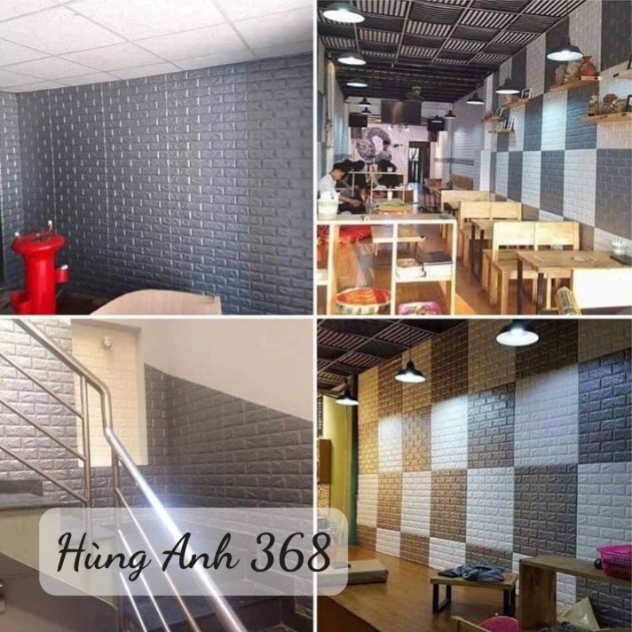 (HÀNG ĐẸP - GIÁ TỐT) Tấm xốp dán tường giả gạch 3D cao cấp chống ẩm cách nhiệt 70x77cm | BigBuy360 - bigbuy360.vn
