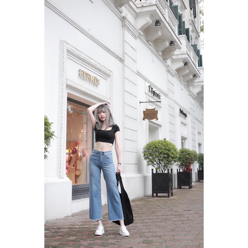 BÁN SỈ QUẦN JEAN SUÔNG TUA RUA M055 VNXK CHO NỮ